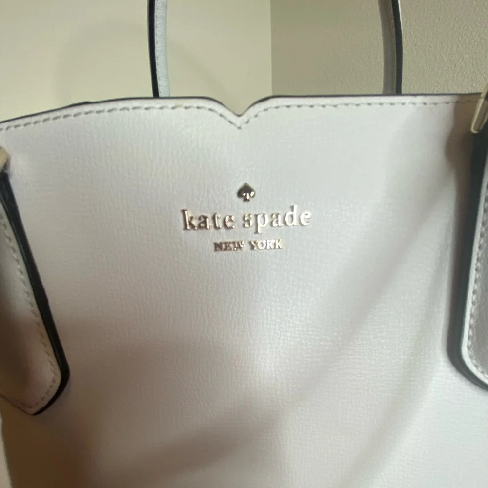 NWT Authentic Kate Spade Medium Triple Compartment Satchel, Opticwhite color - Picture 14 of 16